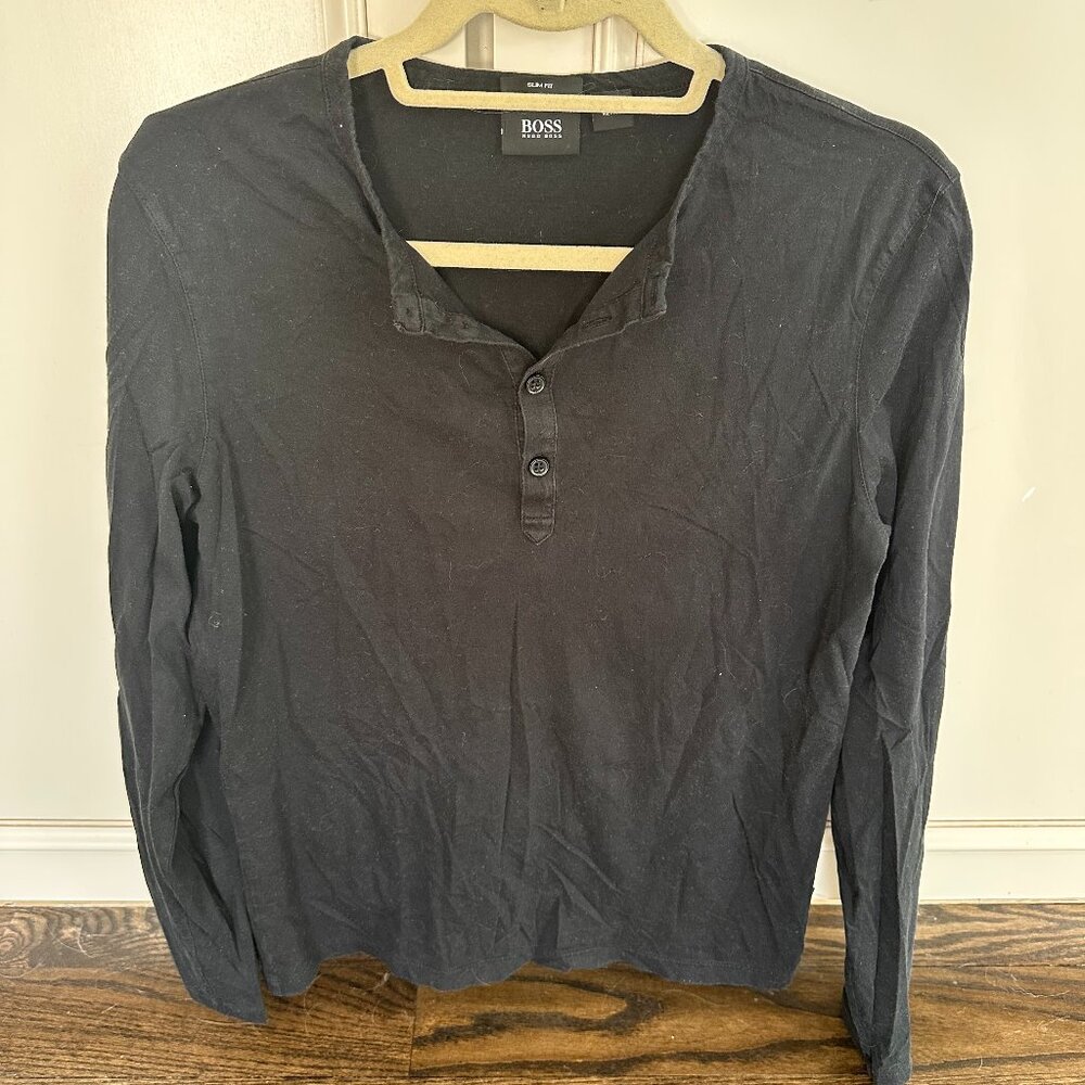 Hugo Boss Men's Long Sleeve Henley
